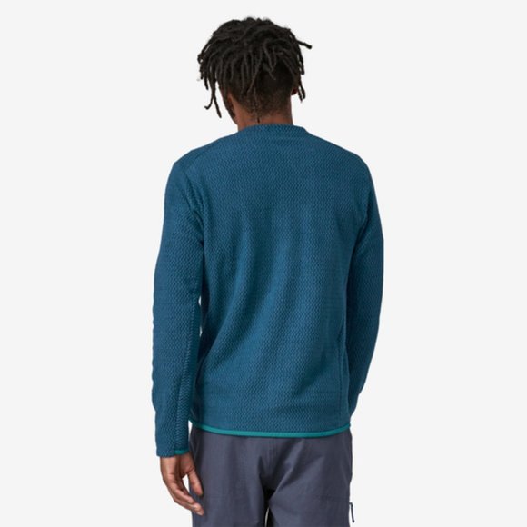 Patagonia Men's R1® Air Fleece Crew Lagom Blue XL NWT - Picture 3 of 3